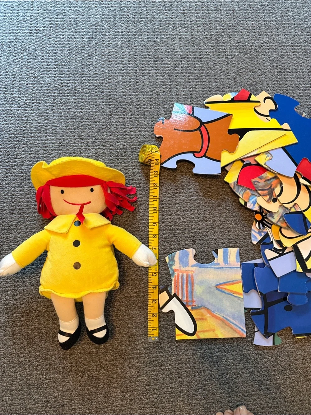 Madeline Floor Puzzle 2x3 two sided 24 piece and doll
